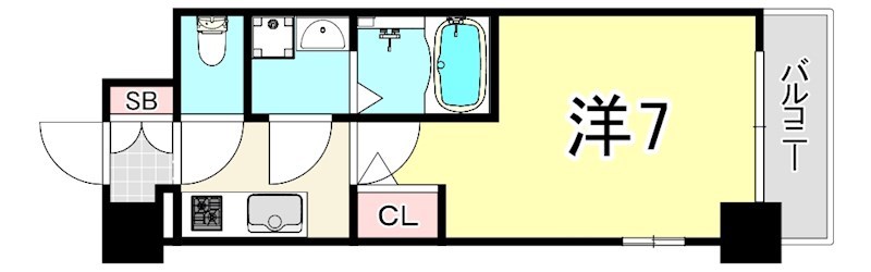 【エスリード大阪クレストコートの間取り】