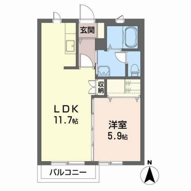 クリエイト舘南IIの間取り