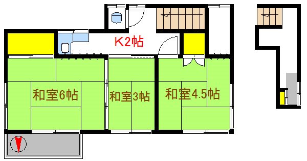 【田端新町１丁目アパートAの間取り】