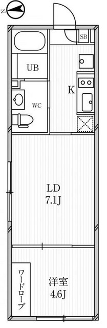 ルクレ高田馬場の間取り