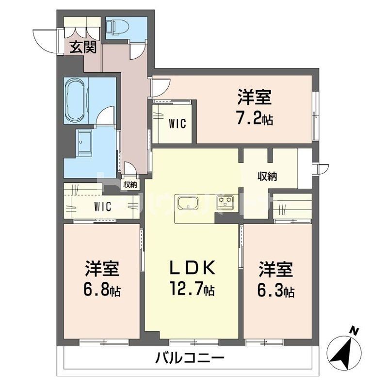 チェリエージョ　ストラーダIIの間取り