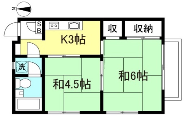 【杉並区下高井戸のマンションの間取り】