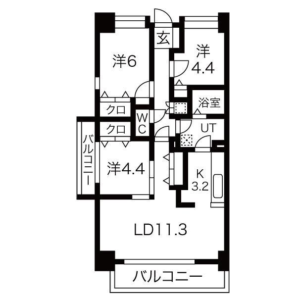 ドエル印場の間取り