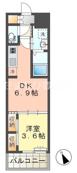 meLiV三好ケ丘の間取り