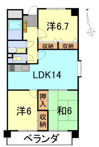 Astep西条の間取り