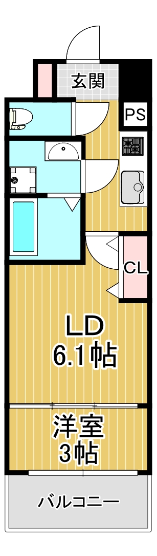 リアライズ鶴橋東IIの間取り