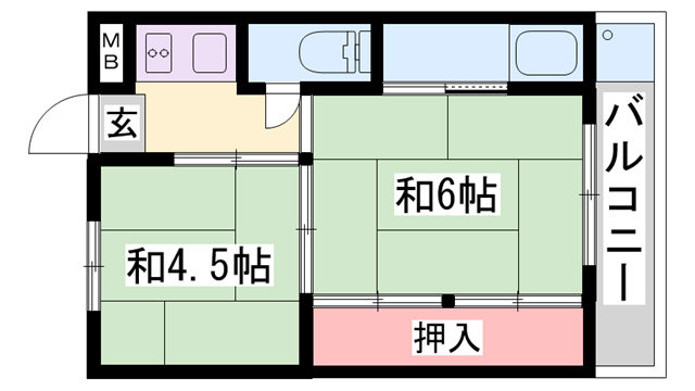 ビレッジハウス片山の間取り