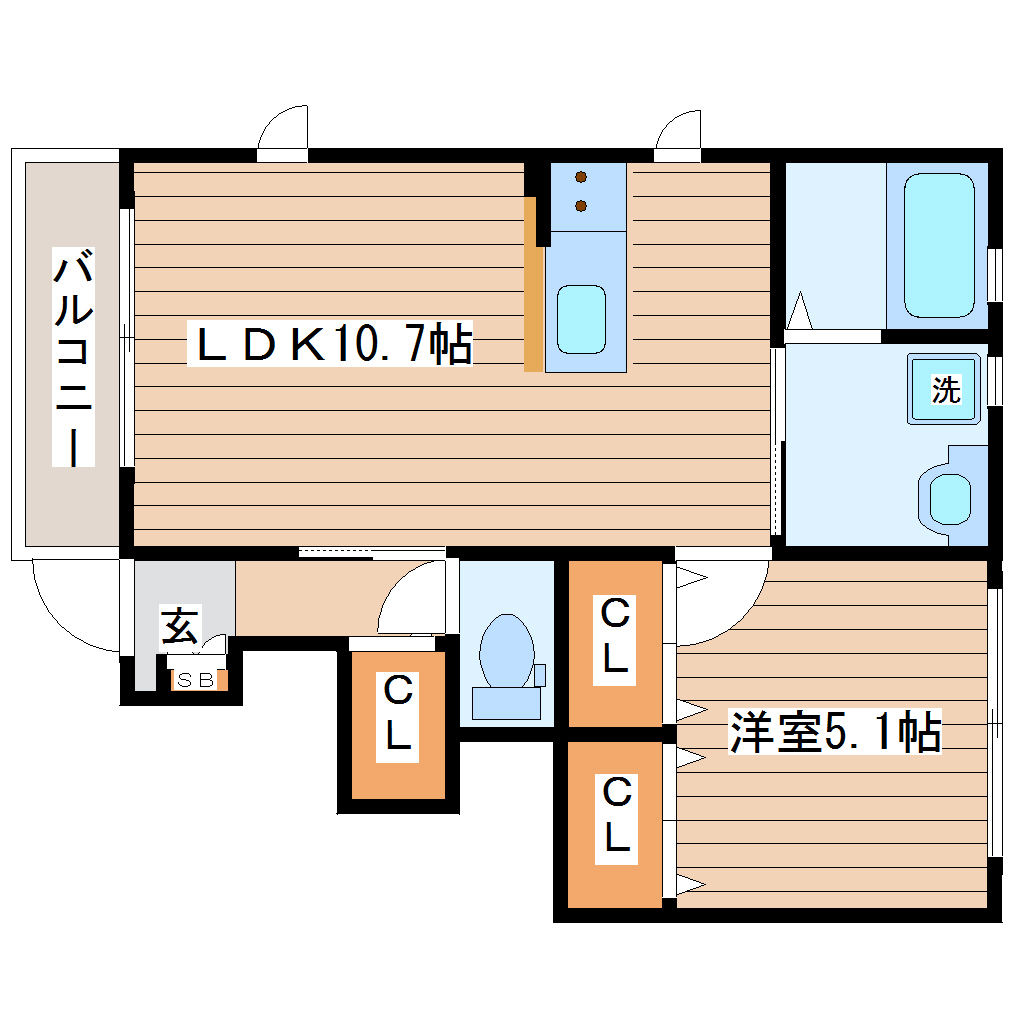 ラフィーネ　A棟の間取り