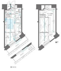 新宿区新宿のマンションの間取り