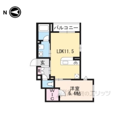 京都市伏見区深草川久保町のマンションの間取り