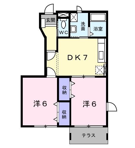 燕市佐渡のアパートの間取り