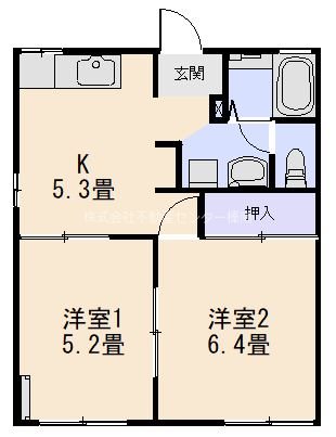 住吉ハイツBの間取り