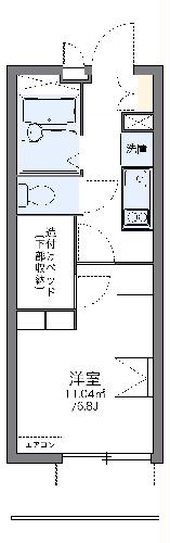 【レオパレス藤見の間取り】