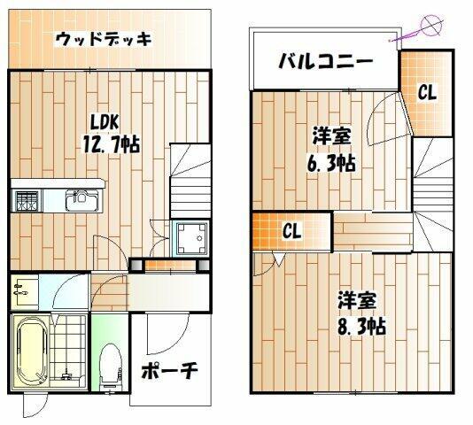 岸根公園ガーデンハウスの間取り