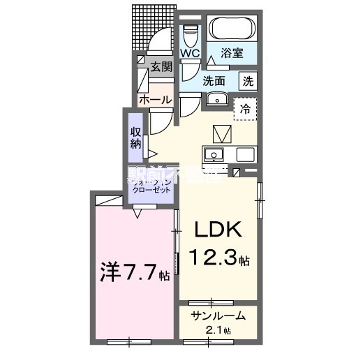 太宰府市宰府のアパートの間取り