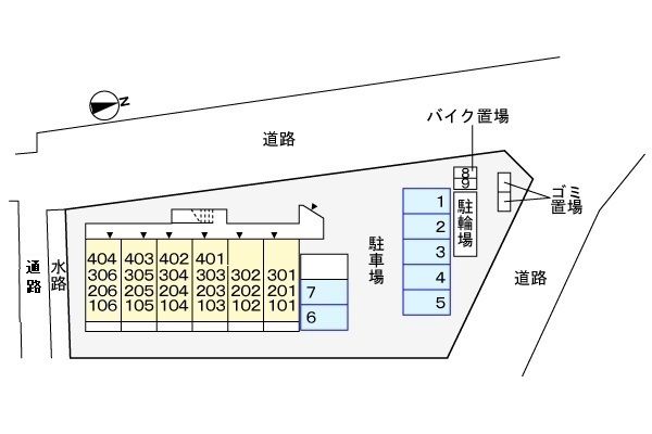 【国分寺市西恋ヶ窪のマンションの駐車場】