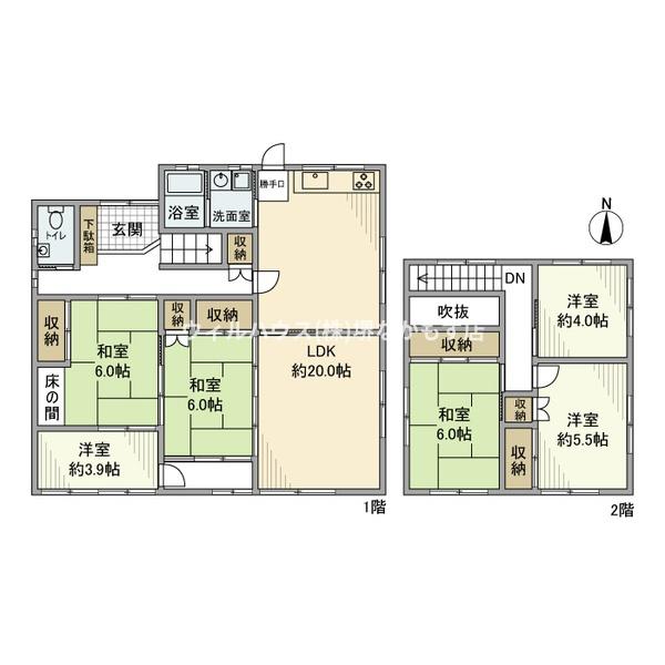 【日置荘北町１丁目戸建の間取り】