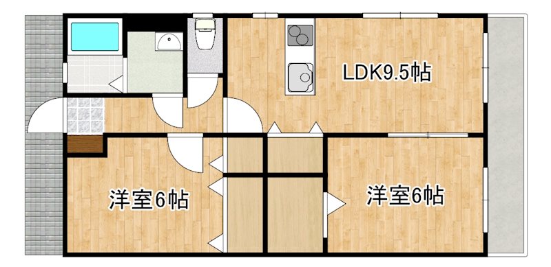 ダイヤモンドダスト東の間取り