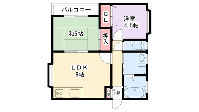 ドミールK&Mの間取り