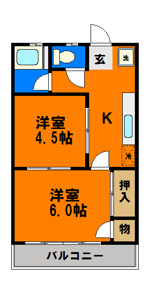 鎌滝ビルの間取り