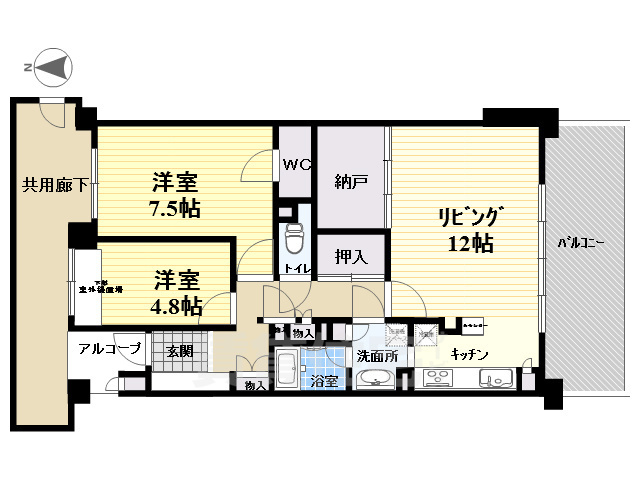 新千里桜ヶ丘メゾンシティ参番館の間取り