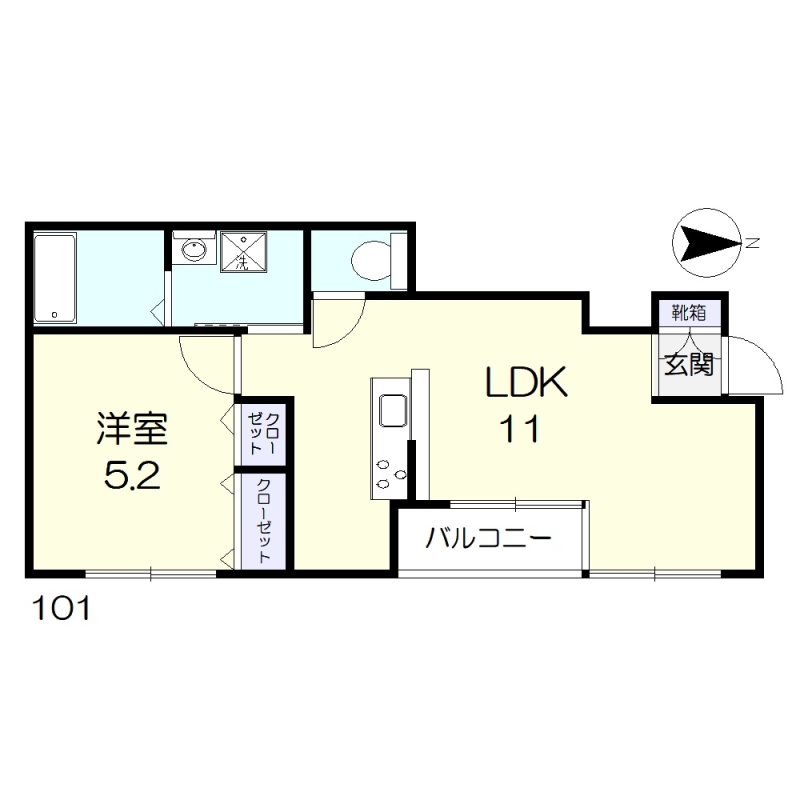 エクセレンス法界院の間取り