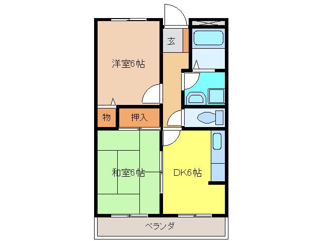 カーサ・センダIの間取り