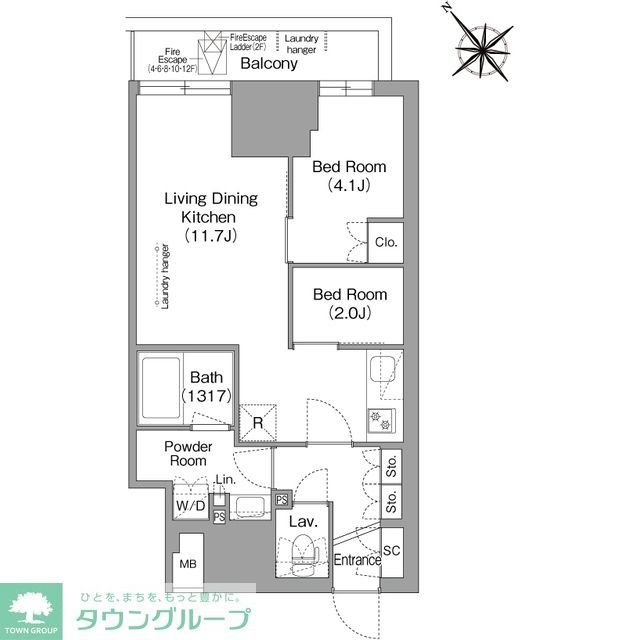 コンフォリア・リヴ東池袋の間取り