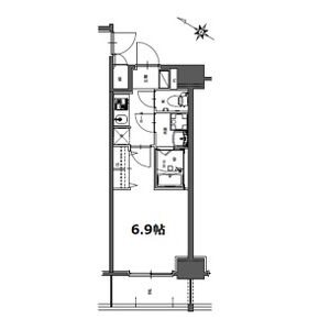 S-RESIDENCE神宮西駅前ascentの間取り