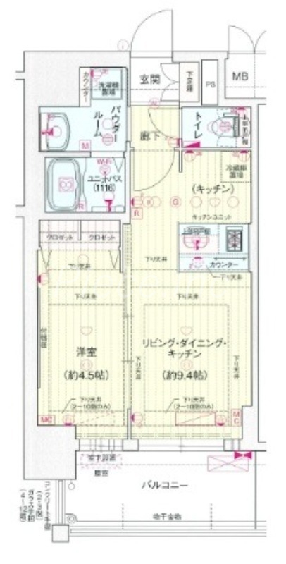 プレサンス新大阪ジェイズの間取り