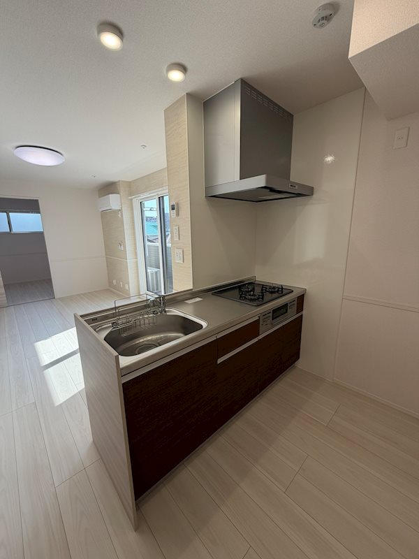 キッチン　３口システムキッチン