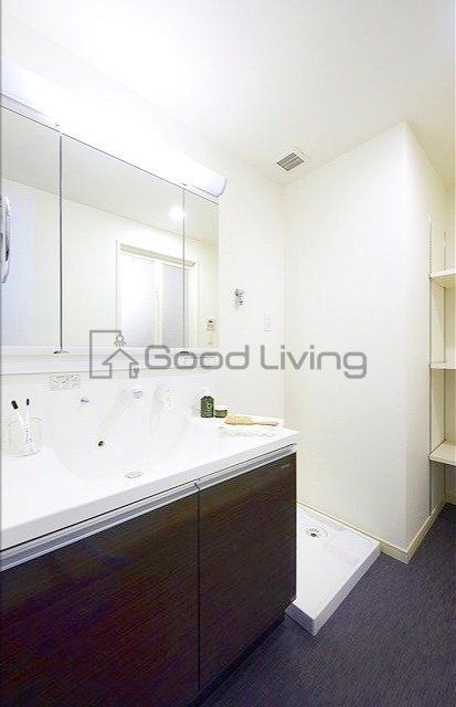 洗面設備　身だしなみもバッチリ