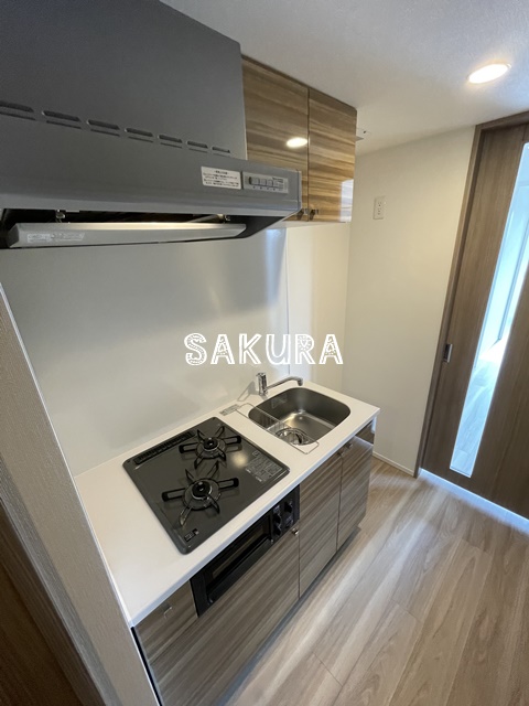 キッチン　グリル付き2口ガスキッチン♪