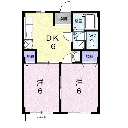 ＪＲ高崎線 本庄駅 徒歩21分 2階建 築31年の間取り写真