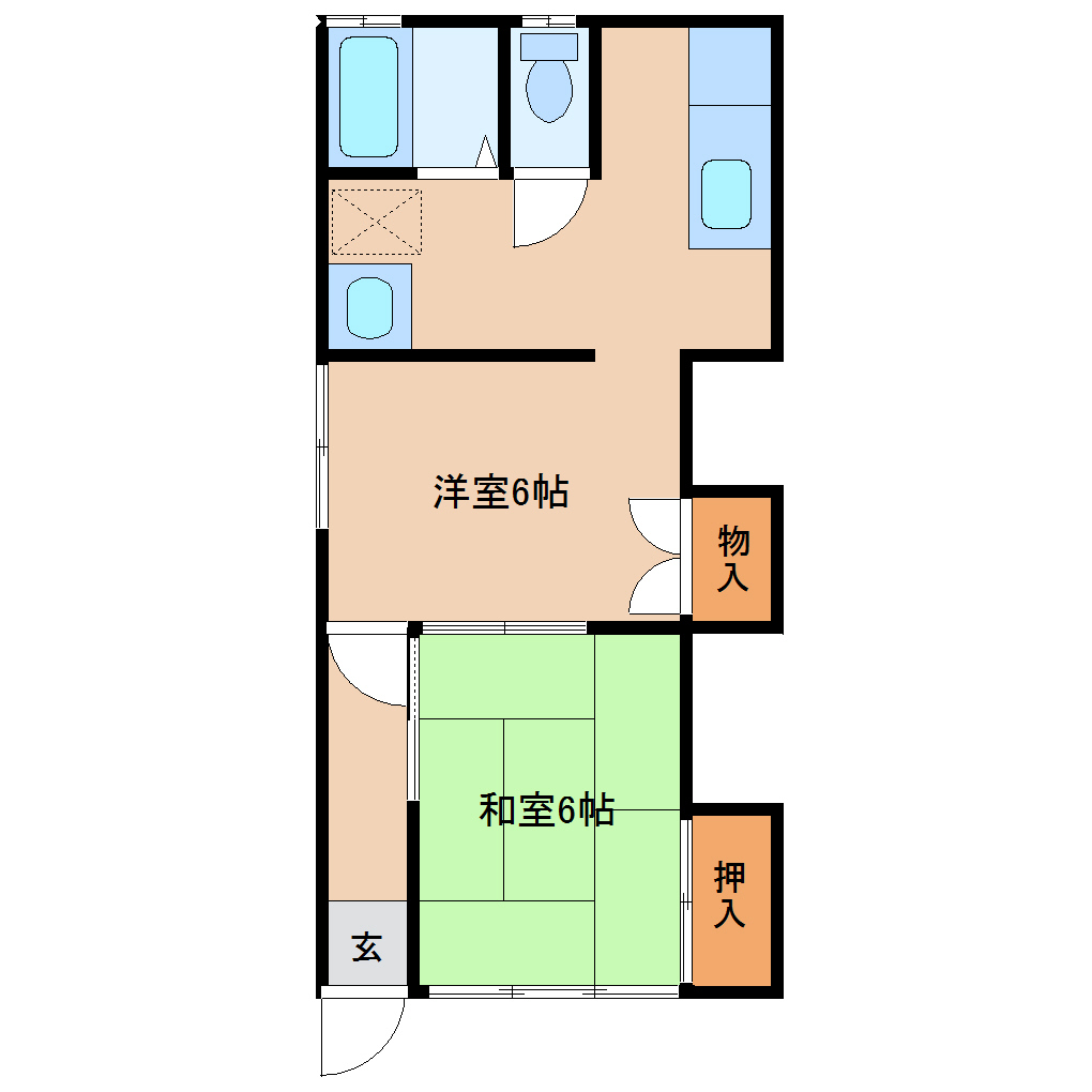 富沢ハイツの間取り