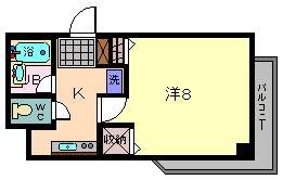 大阪市平野区平野上町のマンションの間取り