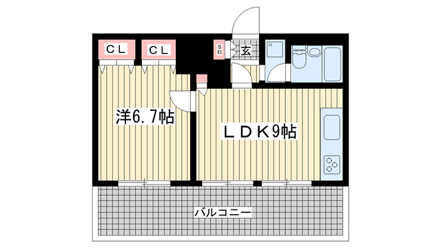 三宮ハウスの間取り