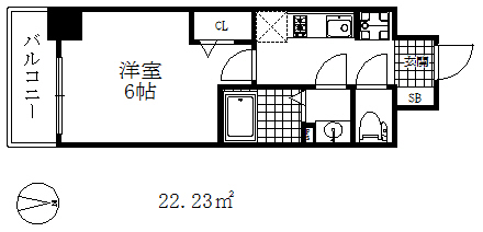 プレサンス兵庫駅前の間取り