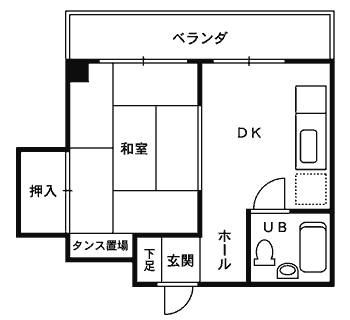 ハッピーライフ日之出の間取り