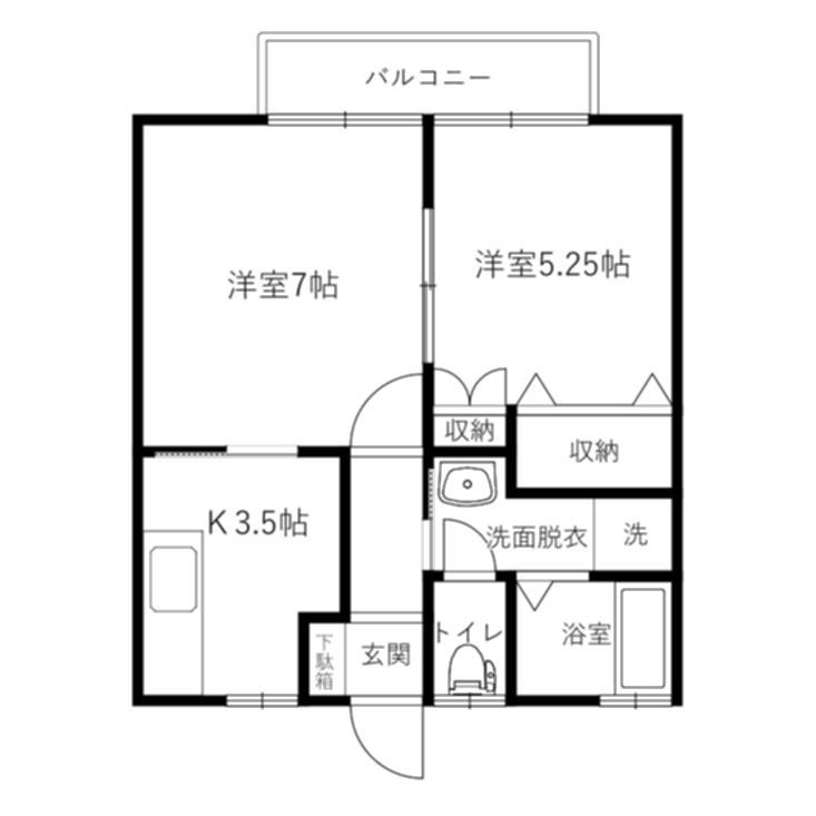 ソシアルハイツ石藤の間取り