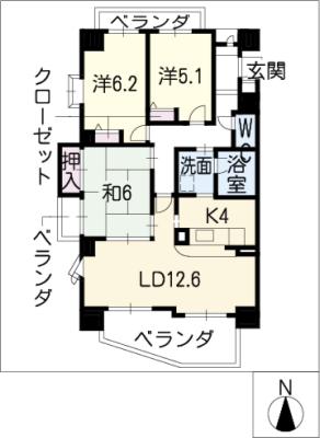 グレイス覚王山の間取り