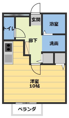 ラ・メールＴＡＫＡＳＡＧＯ　Ａの間取り