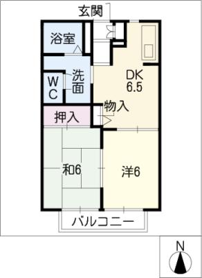 ディアス明才切Ｃの間取り