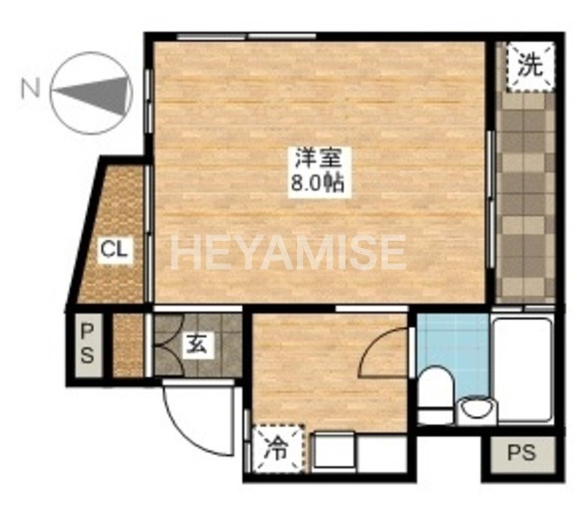 長崎市城山町のマンションの間取り