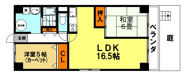 パレス洛北の間取り