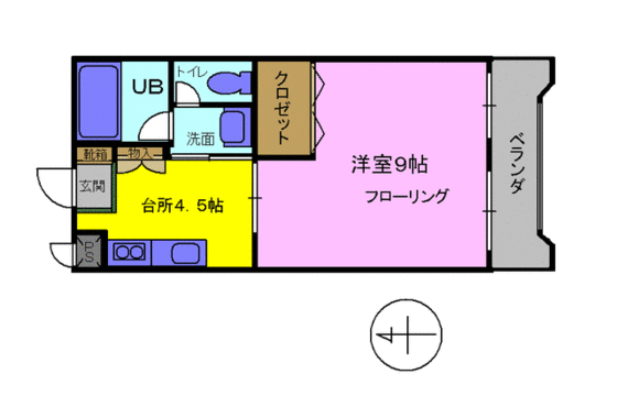 新興コーポIの間取り