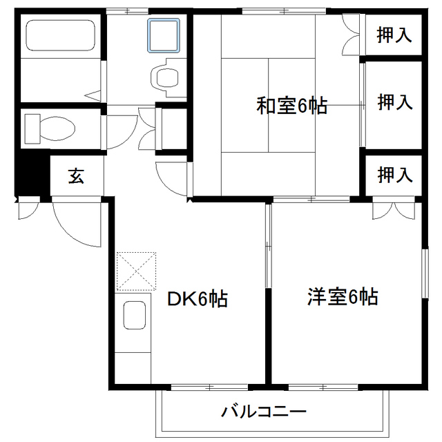 エステートピア蘭２番館の間取り