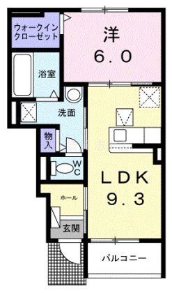 富士見市羽沢のアパートの間取り