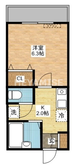 長崎市浪の平町のマンションの間取り