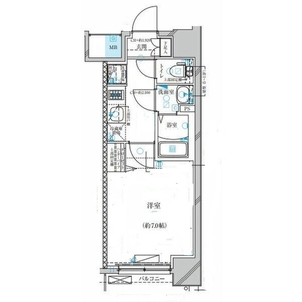 ディアレイシャス名古屋太閤通ＩＩＩの間取り